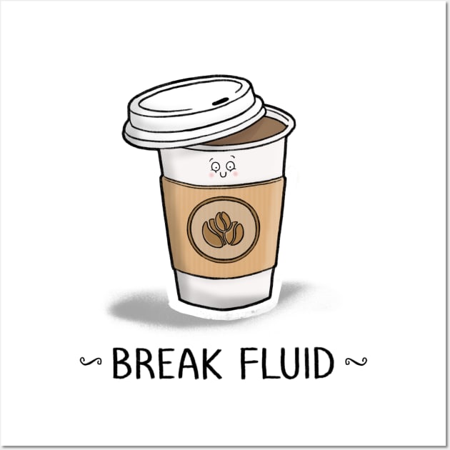 Break Fluid Wall Art by CarlBatterbee